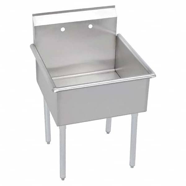 ELKAY - Stainless Steel Sinks Type: Scullery Sink Outside Length: 27 (Inch) - Exact Industrial Supply