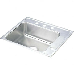 ELKAY - Stainless Steel Sinks Type: Drop In Sink Outside Length: 22 (Inch) - Exact Industrial Supply