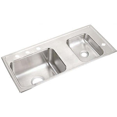 ELKAY - Stainless Steel Sinks Type: Drop In Sink Outside Length: 37-1/4 (Inch) - Exact Industrial Supply