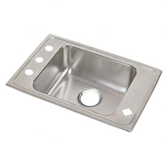 ELKAY - Stainless Steel Sinks Type: Drop In Sink Outside Length: 31 (Inch) - Exact Industrial Supply