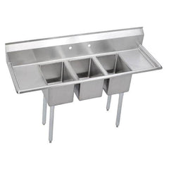 ELKAY - Stainless Steel Sinks Type: Scullery Sink Outside Length: 58 (Inch) - Exact Industrial Supply