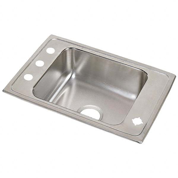 ELKAY - Stainless Steel Sinks Type: Drop In Sink Outside Length: 25 (Inch) - Exact Industrial Supply