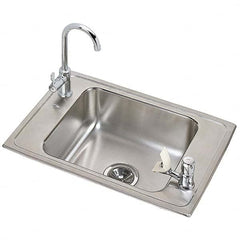 ELKAY - Stainless Steel Sinks Type: Drop In Sink Outside Length: 25 (Inch) - Exact Industrial Supply