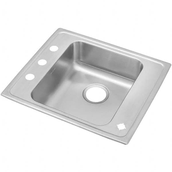 ELKAY - Stainless Steel Sinks Type: Drop In Sink Outside Length: 22 (Inch) - Exact Industrial Supply