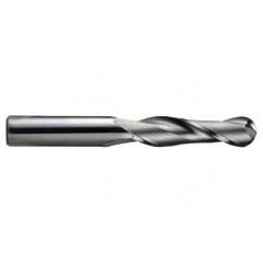 7mm Dia. - 63mm OAL - TiN CBD - Ball End SE EM - 2 FL - Exact Industrial Supply