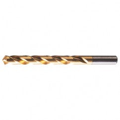 21/64 RHS / RHC HSS 118 Degree Radial Point General Purpose Drill - TiN - Exact Industrial Supply
