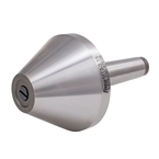 Bull Nose & Pipe Live Center MT1 Head Diameter 1.97in T.I.R. .0003 - Exact Industrial Supply
