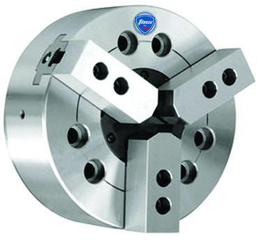 3-Jaw Power Chuck; 6 inch; Direct Mount A2-5 - Exact Industrial Supply