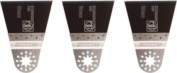 Fein - Rotary & Multi-Tool Multi-Use Saw Blade - 2-9/16" Standard E-Cut Blade, For Fein Multimaster, Wood, Drywall, Plastic Saw Blade - Exact Industrial Supply