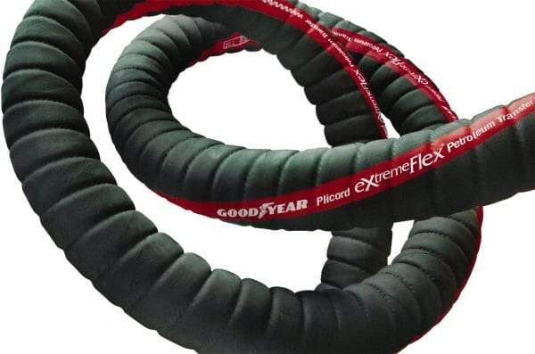 Continental ContiTech - 4" ID x 4.56" OD, 100' OAL, Pex Petroleum Transfer Hose - 150 Max Working psi, -40 to 200°F, 4" Bend Radius, Black - Exact Industrial Supply