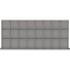 LISTA - 24-Compartment Drawer Divider Layout for 3.15" High Drawers - Exact Industrial Supply