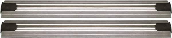 Quantum Storage - 2-1/2" Wide, Open Shelving Accessory/Component - Aluminum, Anodized Aluminum Finish, 192" Long, Use with Wire Shelving Units - Exact Industrial Supply