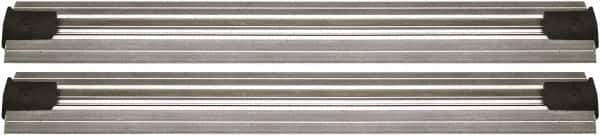 Quantum Storage - 2-1/2" Wide, Open Shelving Accessory/Component - Aluminum, Anodized Aluminum Finish, 168" Long, Use with Wire Shelving Units - Exact Industrial Supply