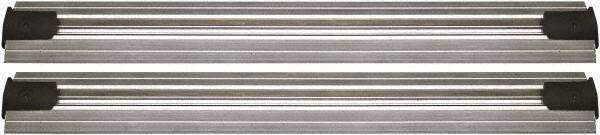 Quantum Storage - 2-1/2" Wide, Open Shelving Accessory/Component - Aluminum, Anodized Aluminum Finish, 144" Long, Use with Wire Shelving Units - Exact Industrial Supply