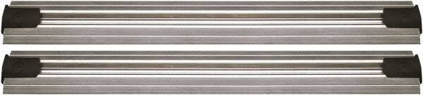 Quantum Storage - 2-1/2" Wide, Open Shelving Accessory/Component - Aluminum, Anodized Aluminum Finish, 132" Long, Use with Wire Shelving Units - Exact Industrial Supply