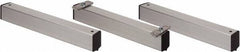 Quantum Storage - 2" Wide, Open Shelving Accessory/Component - Aluminum, Anodized Aluminum Finish, 36" Long, Use with Wire Shelving Units - Exact Industrial Supply