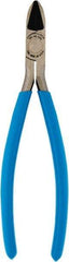 Channellock - 7-1/2" OAL, 10-20 AWG Capacity, Flush Cutter - 0.91" Jaw Length, PVC Handle - Exact Industrial Supply