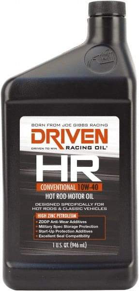 Joe Gibbs Driven Racing Oil - 1 Quart Conventional Oil - Grade 10W-40 - Exact Industrial Supply