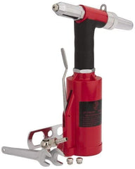 PRO-SOURCE - 1/8, 5/32 & 3/16" Capacity, Air Riveter - 4 CFM, 16mm Long Stroke, 1/4 NPT Inlet - Exact Industrial Supply