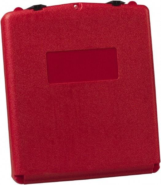 Justrite - 1 Piece Red Document Holders-Certificate/Document - 15-3/4" High x 13.3" Wide - Exact Industrial Supply