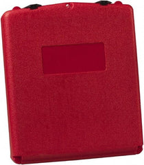 Justrite - 1 Piece Red Document Holders-Certificate/Document - 15-3/4" High x 13.3" Wide - Exact Industrial Supply