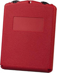 Justrite - 1 Piece Red Document Holders-Certificate/Document - 14-1/2" High x 11" Wide - Exact Industrial Supply
