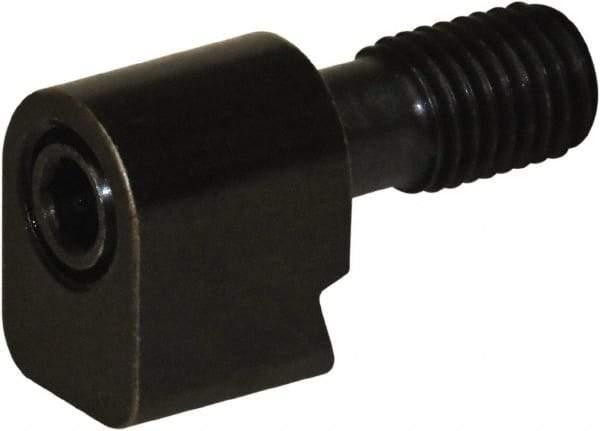 CarveSmart - 1" Wide x 3" High x 2" Thick, Flat/No Step Vise Jaw - Soft, Steel, Fixed Jaw, Compatible with 6" Vises - Exact Industrial Supply