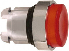 Schneider Electric - 22mm Mount Hole, Extended Straight, Pushbutton Switch Only - Round, Red Pushbutton, Illuminated, Maintained (MA) - Exact Industrial Supply