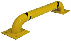 Vestil - 36" Long x 16" High, Steel Rack Guard - Low Profile, 4-1/2" Pipe - Exact Industrial Supply