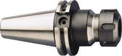 HAIMER - 2mm to 26mm Capacity, 6.3" Projection, CAT40 Taper Shank, ER40 Collet Chuck - 0.0001" TIR, Through-Spindle & DIN Flange Coolant - Exact Industrial Supply