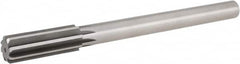 Hertel - 0.874" High Speed Steel 8 Flute Chucking Reamer - Exact Industrial Supply