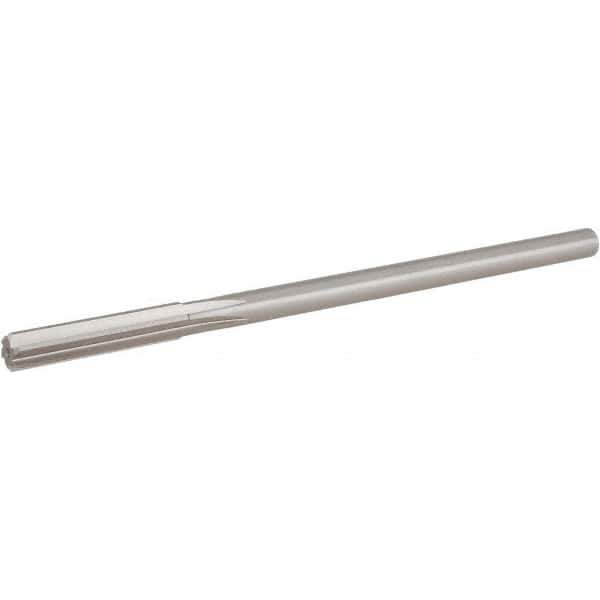 Hertel - 8mm Cobalt 6 Flute Chucking Reamer - Straight Flute, Straight Shank, 1-1/2" Flute Length, 6" OAL - Exact Industrial Supply