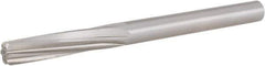 Hertel - 1/2" High Speed Steel 6 Flute Chucking Reamer - Spiral Flute, 1/2" Straight Shank, 2" Flute Length, 6" OAL - Exact Industrial Supply