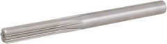 Hertel - 1/2" High Speed Steel 6 Flute Chucking Reamer - Straight Flute, Straight Shank, 2" Flute Length, 6" OAL - Exact Industrial Supply