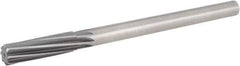 Hertel - 19/32" Cobalt 6 Flute Chucking Reamer - Spiral Flute, 0.1645" Straight Shank, 2" Flute Length, 8" OAL - Exact Industrial Supply