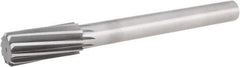 Hertel - 1-1/8" High Speed Steel 8 Flute Chucking Reamer - Spiral Flute, 7/8" Straight Shank, 2-7/8" Flute Length, 11" OAL - Exact Industrial Supply