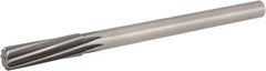 Hertel - 27/32" High Speed Steel 8 Flute Chucking Reamer - Spiral Flute, 5/8" Straight Shank, 2-1/2" Flute Length, 9-1/2" OAL - Exact Industrial Supply