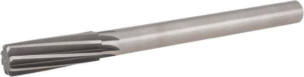 Hertel - 1-1/16" High Speed Steel 8 Flute Chucking Reamer - Spiral Flute, 7/8" Straight Shank, 2-3/4" Flute Length, 10-1/2" OAL - Exact Industrial Supply