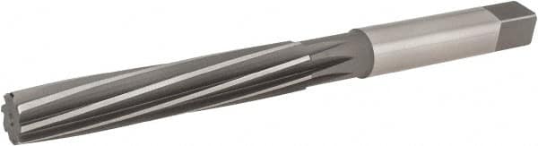 Hertel - 9/16" Diam, Straight Shank, 3-1/4" Flute, Hand Reamer - Exact Industrial Supply