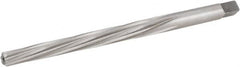 Hertel - #3 Pin, 0.2294" Diam, 0.1813" Small End, 15/64" Diam Straight Shank, 2-5/16" Flute, Taper Pin Reamer - Exact Industrial Supply