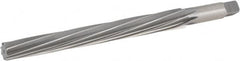 Hertel - #10 Pin, 0.7216" Diam, 0.5799" Small End, 5/8" Diam Straight Shank, 6-13/16" Flute, Taper Pin Reamer - Exact Industrial Supply