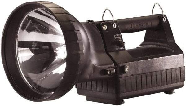 Streamlight - Xenon Bulb, 3,350 Lumens, Spotlight/Lantern Flashlight - Black Plastic Body, 1 12V Battery Included - Exact Industrial Supply