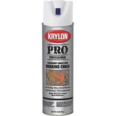 Krylon - 15 fl oz White Marking Chalk - Solvent Base Formula - Exact Industrial Supply