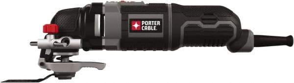 Porter-Cable - 120 Volt Electric Multi Tool Kit - 10,000 to 22,000 RPM, 3 Amps - Exact Industrial Supply