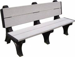 Vestil - 4' Long x 28" Wide, Recycled Plastic Bench Seat - Exact Industrial Supply