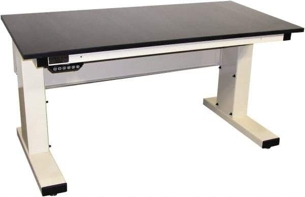 Proline - No Drawers, Work Bench - 1,000 Lb Capacity, Epoxy Resin Top, Light Gray, 30" Wide x 30-1/2" High x 72" Long - Exact Industrial Supply