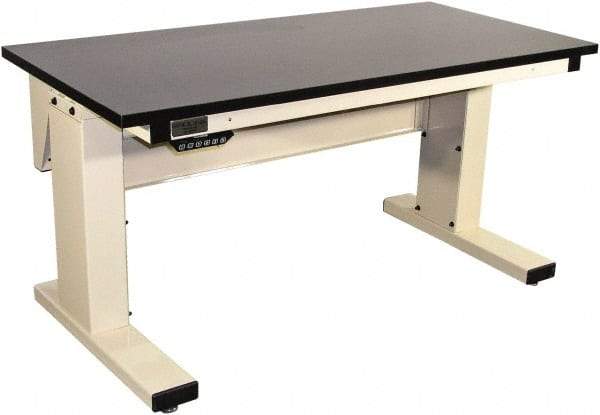 Proline - No Drawers, Work Bench - 1,000 Lb Capacity, Chem-Guard Top, Light Beige, 30" Wide x 30-1/2" High x 72" Long - Exact Industrial Supply