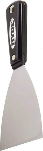 Hyde Tools - Flexible High Carbon Steel 1-Edge Scraper - 3-1/2" Blade Width, Nylon Handle - Exact Industrial Supply
