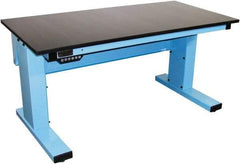 Proline - No Drawers, Work Bench - 1,000 Lb Capacity, Chem-Guard Top, Light Blue, 30" Wide x 30-1/2" High x 72" Long - Exact Industrial Supply