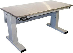 Proline - No Drawers, Work Bench - 1,000 Lb Capacity, Stainless Steel Top, Light Gray, 30" Wide x 30-1/2" High x 72" Long - Exact Industrial Supply